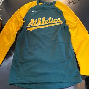 Nike Athletics Green and Yellow Top